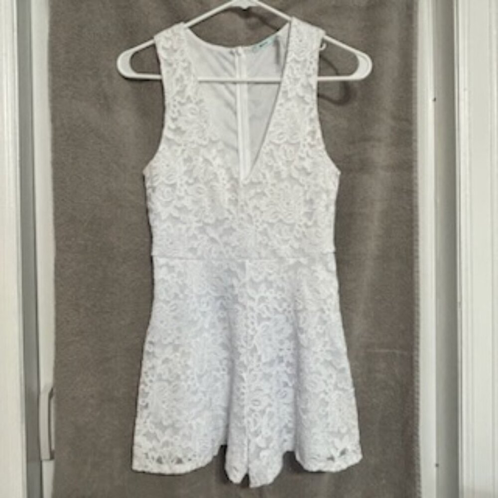 Kimchi Blue White Lace Romper - Urban Outfitters, Size XS